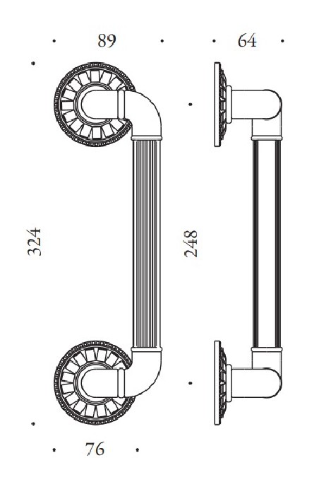 Pull handle "COLOMBO Antologhia Impero KIM26"