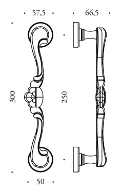 Pull handle "COLOMBO Antologhia Barocco KBA16" 2