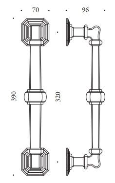Pull handle "COLOMBO Antologhia Busiri KBU16" 2