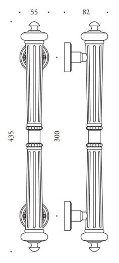 Pull handle "COLOMBO Antologhia Byblos KBY26NP" 2