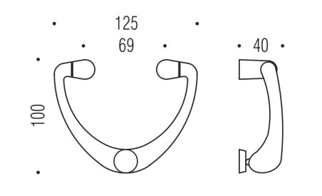 Door knocker "COLOMBO Toc-toc"