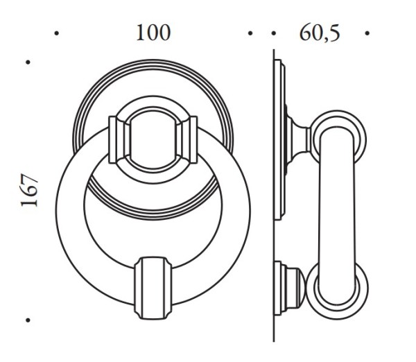 Door knocker "COLOMBO Antologhia Ottocento KOT...