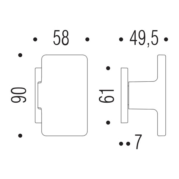 Fixed handle "COLOMBO Push"