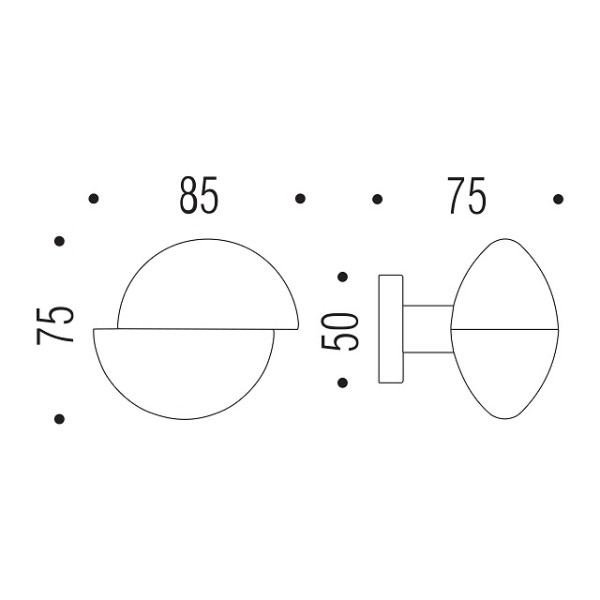 Fiksuota rankena "COLOMBO Etro Ø50"