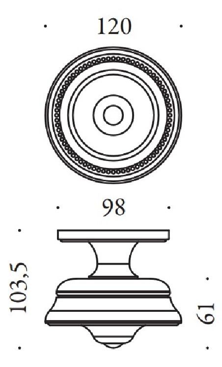 Patraukiama rankena "COLOMBO Antologhia Byblos KBY25"