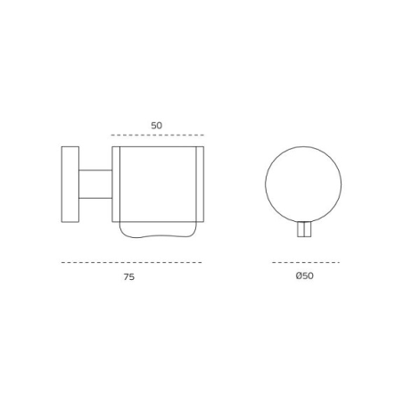 Fixed handle "JNF SR.00.003.B Leather"