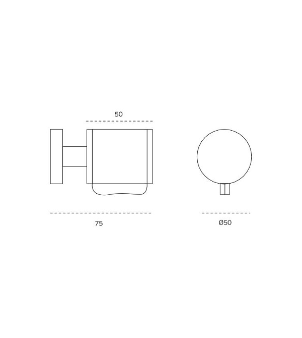 Fixed handle "JNF SR.00.003.N Leather"