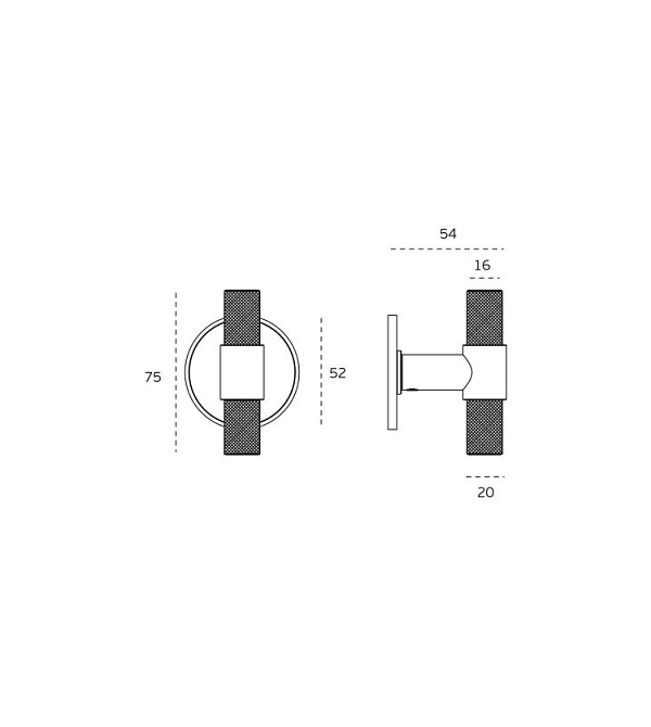 Fixed handle "JNF IN.00.173.16.KN"