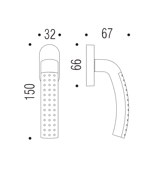 Window handle "COLOMBO Milla LC42"