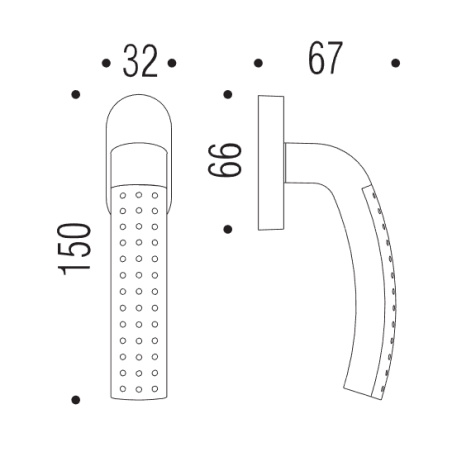 Window handle "COLOMBO Milla LC42"