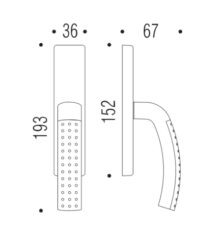 Window handle "COLOMBO Milla LC42"