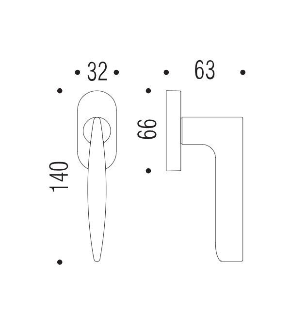 Window handle "COLOMBO Gaia GR12"
