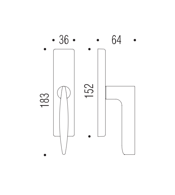 Window handle "COLOMBO Gaia GR12"