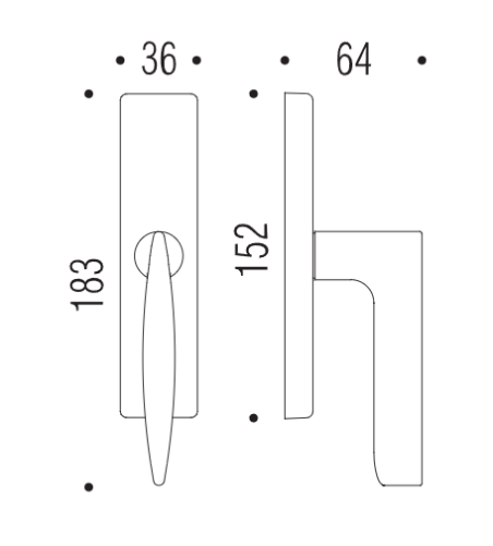 Window handle "COLOMBO Gaia GR12"