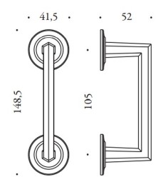 Patraukiama rankena "COLOMBO Antologhia Vitto KOT36" 2