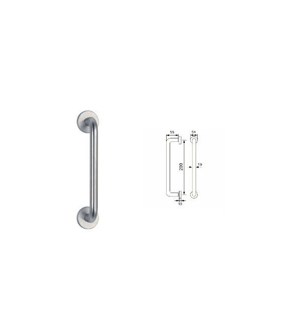 Pull handle "iNOVO TH 22-200 INOX"