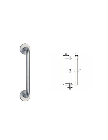 Patraukiama rankena "iNOVO TH 22-200 INOX"