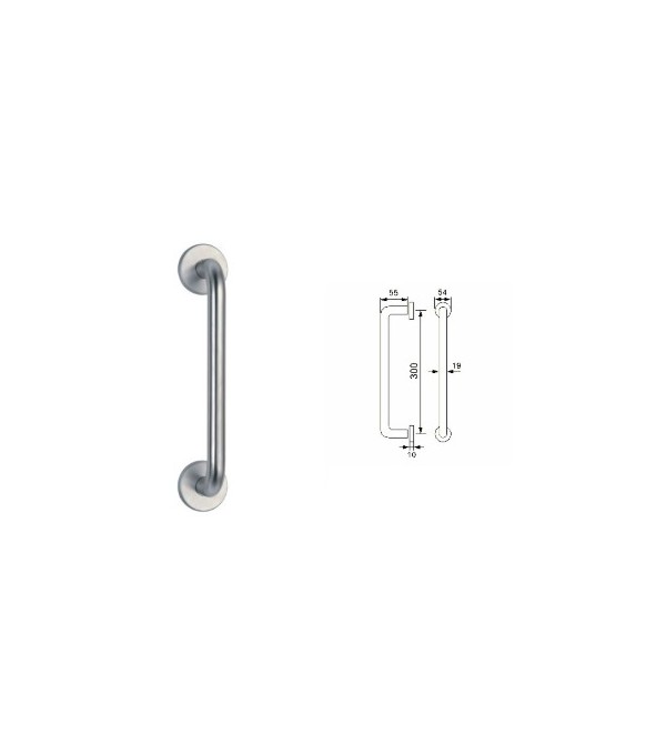 Pull handle "iNOVO TH 22-300 INOX"