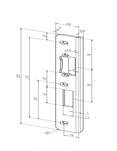 Frame plate "Eff Eff 42B35-05"