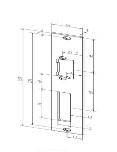 Frame plate "Eff Eff 94A35-01"