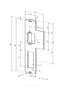 Frame plate "Eff Eff 59B35-01"
