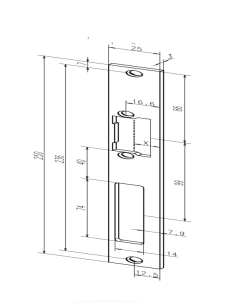 Frame plate "Eff Eff 60B35-01"
