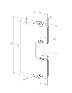 Frame plate "Eff Eff 12135-01"