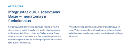 Durų pritraukėjas "GEZE BOXER 2-4"