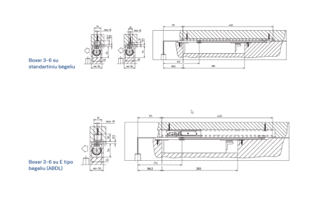 Door closer "GEZE BOXER 3-6"