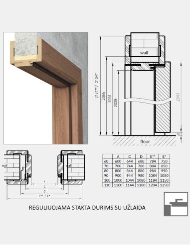 Vidaus durys "FINEA 40"
