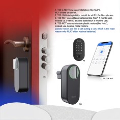 Smart door lock - cylinder with keypad "INOVO T3+HK6B... 2
