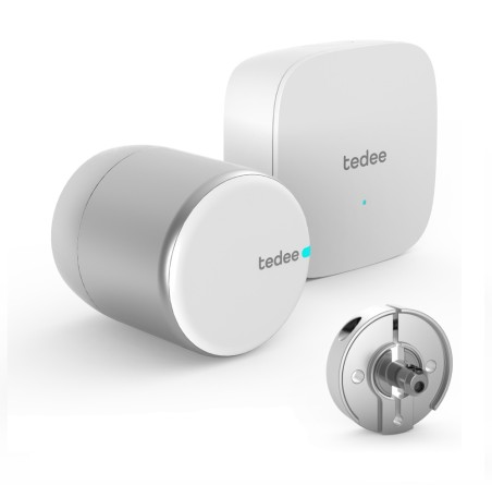TEDEE PRO išmanios spynos komplektas "Scandi Bluetooth&Wi-Fi su nuotoliniu valdymu (sidabrinis)"