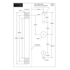 Išmanioji durų rankena "iNOVO (Waterproof IP55)"... 2