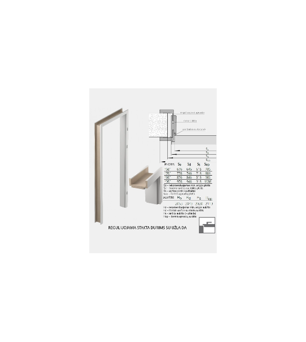 "PASSO W04" Vidaus durys