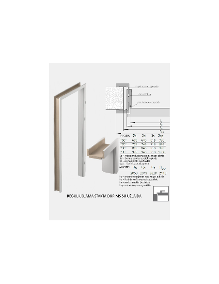 "PASSO W04" Internal doors. Rebated