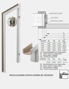 "VILANO 0SD" Internal doors. Non-rebated 2