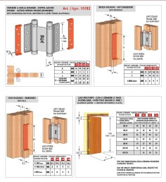 Dvigubo varstymosi durų vyris "488 125mm OGR" 2