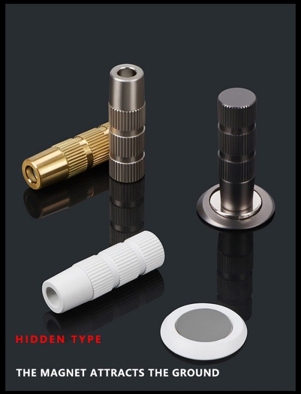 Nematoma magnetinė durų atrama "INOVO Grafitas"