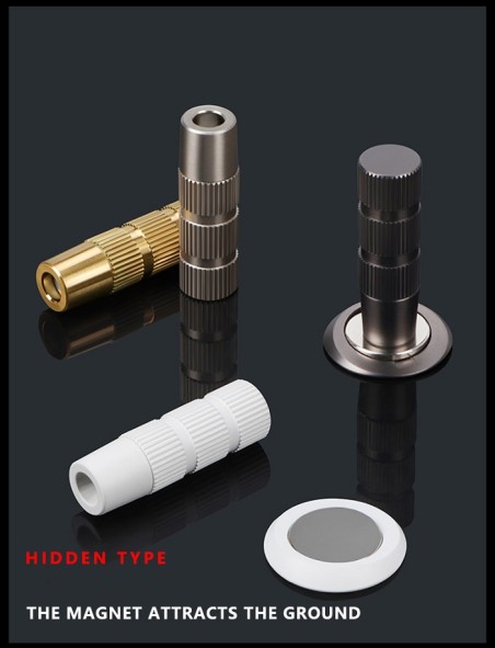 Nematoma magnetinė durų atrama "INOVO Grafitas"