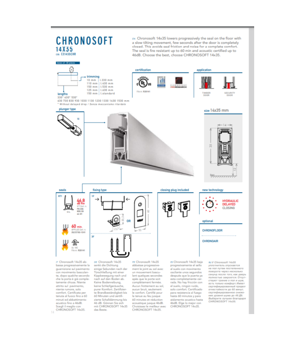 Automatic hydraulic door threshold...