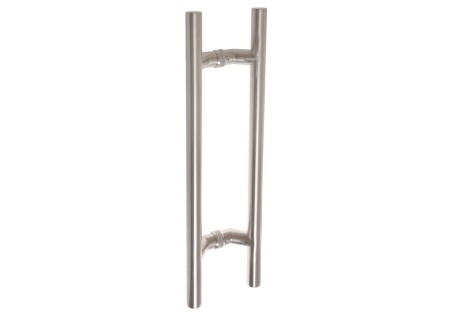 Double-sided handle with straight mounting. 1500mm, distance between mountings 1200mm, 30mm. Stainless steel