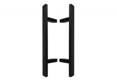 Double-sided square handle with curved mounting. 1600mm,...