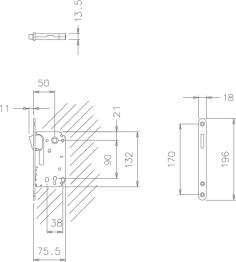 Magnetinė spyna ”TUPAI 2867 BB” 2