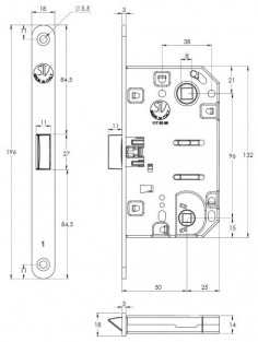 Tylaus veikimo spyna "STV ABS 217 WC" 2