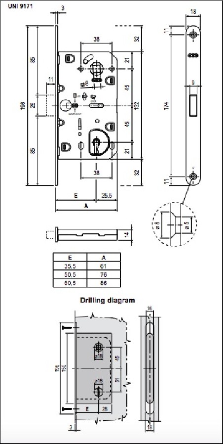 Magnetinė spyna "AGB Polaris 2XT BB 90mm"