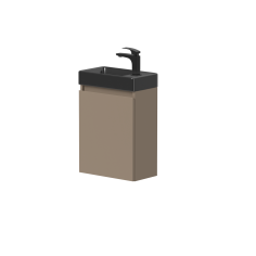 Spintelė su juodu praustuvu "MINI" 2