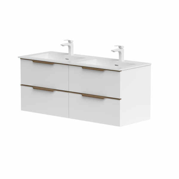 Double sink cabinets “AMBER” with double sink...