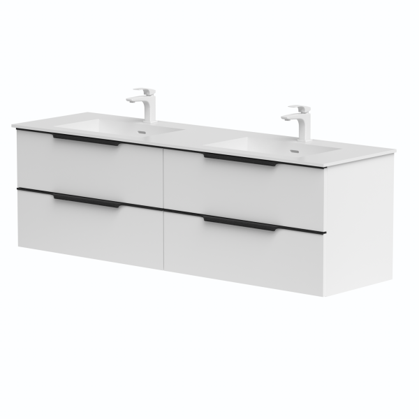 Double sink cabinets “AMBER” with double sink...