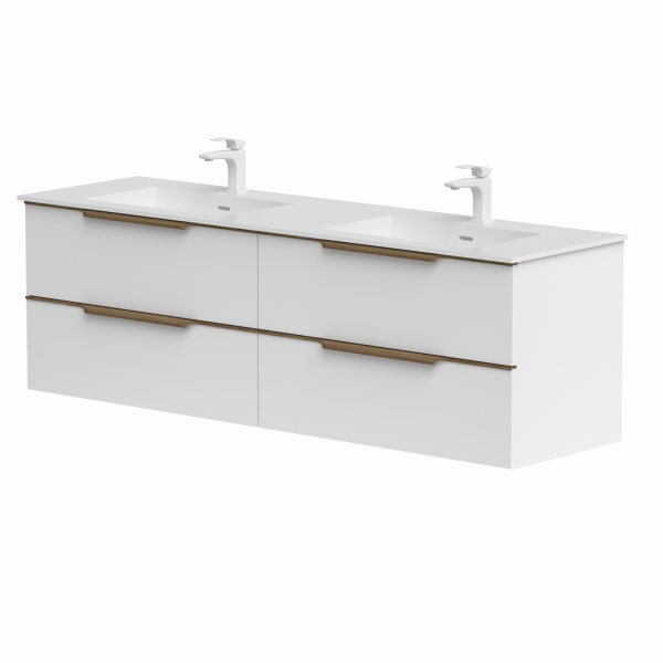 Double sink cabinets “AMBER” with double sink...