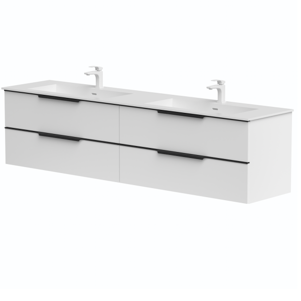 Double sink cabinets “AMBER” with double sink...